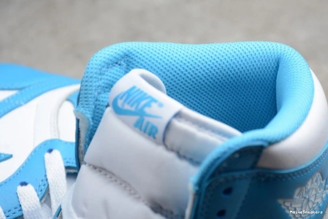 MaikeSneakers 'UNC' 1 Air High 555088-117 OG Jordan Retro 0814